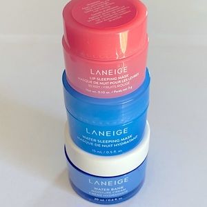 Laneige moisturizer, lip and face mask